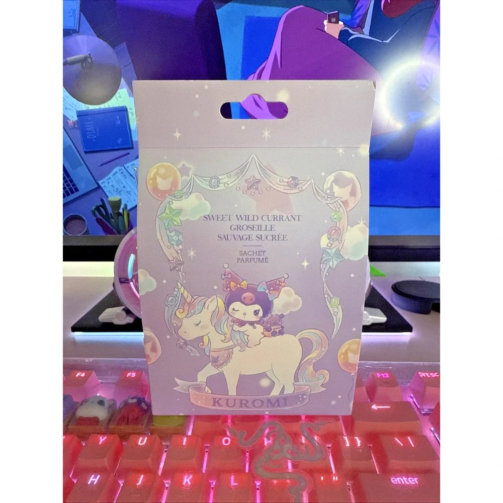 Sanrio Kuromi Sachet Wild Currant Scented Air Freshener Drawer Closet 2023 Set 4
